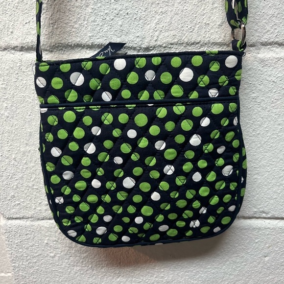 Vera Bradley Green and Navy Polka Dot Women's Bag - Picture 2 of 4